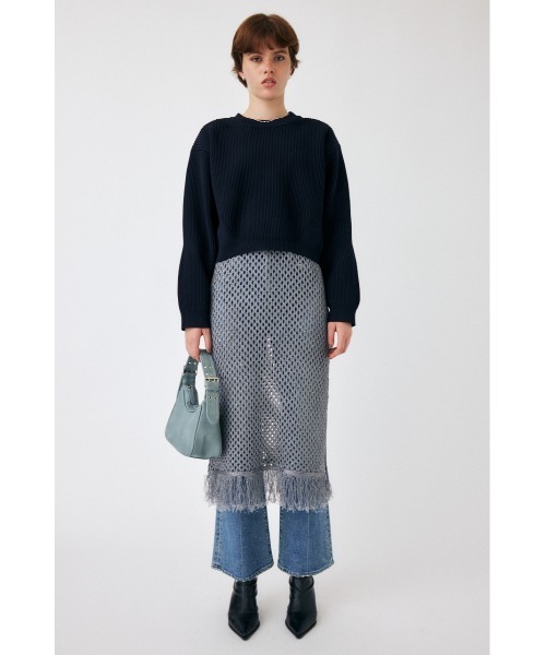 MOUSSY(マウジー)の「OVERSIZED ニット(ニット/セーター・レディース・ピンク/ライム/ネイビー/オレンジ系その他・FREE)」の9枚目の写真