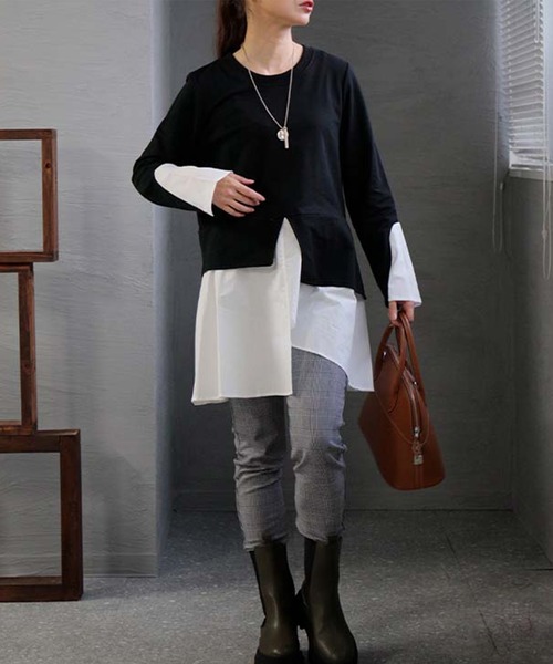 レイヤード風アシンメトリートップス（その他トップス）｜GOLDJAPAN（ゴールドジャパン）