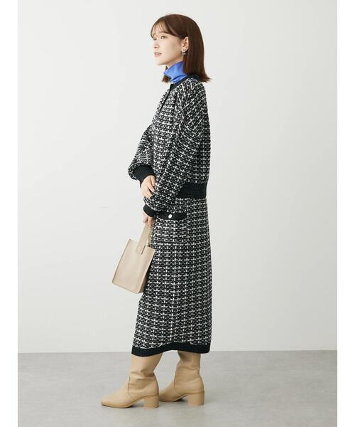 Furryrate（ファーリーレート）の「・furry　rate　ツィードラメニットスカート（スカート・レディース・ブラック/オレンジ・FREE）」の4枚目の写真