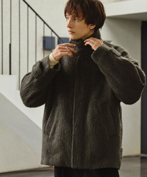 EMMA CLOTHES | シャギークロスショートステンカラーブルゾン EMMA CLOTHES AW(ブルゾン)