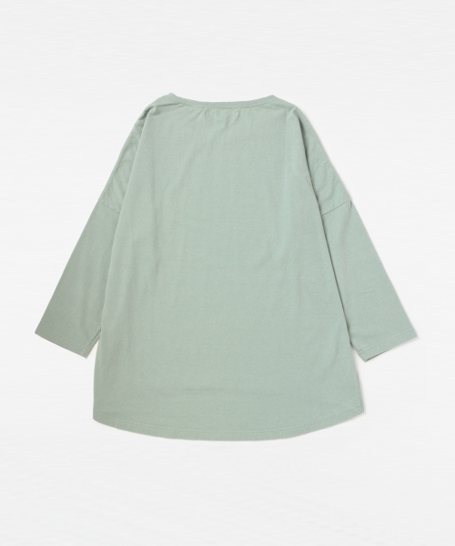 BEAMS BOY（ビームスボーイ）の「BEAMS BOY / ドロップショルダー 裾ラウンド7分袖 0101CL（Tシャツ/カットソー・レディース・グリーン系その他・ONE SIZE）」の6枚目の写真