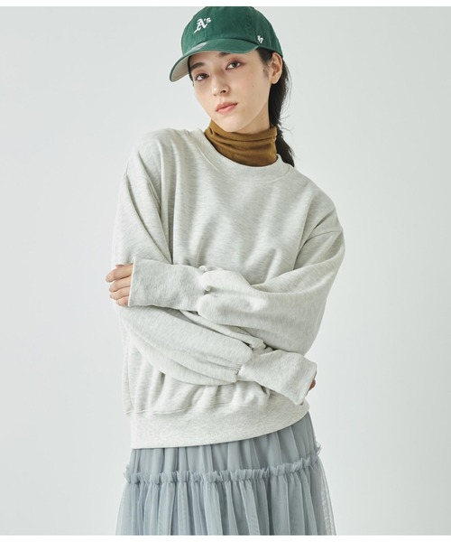 ANAP(アナップ)の「バラクラバ付き裏起毛スウェットトレーナー(パーカー・レディース・ブラック/ネイビー/ライトグレー・FREE)」の12枚目の写真