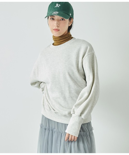 ANAP(アナップ)の「バラクラバ付き裏起毛スウェットトレーナー(パーカー・レディース・ブラック/ネイビー/ライトグレー・FREE)」の13枚目の写真