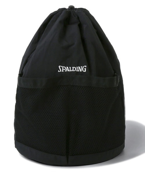 SPALDING(スポルディング)の「【SPALDING:スポルディング】キンチャクボールホルダー/ミニバッグ・ナップサック(ショルダーバッグ・メンズ・サンドベージュ/ブラック・FREE)」の5枚目の写真