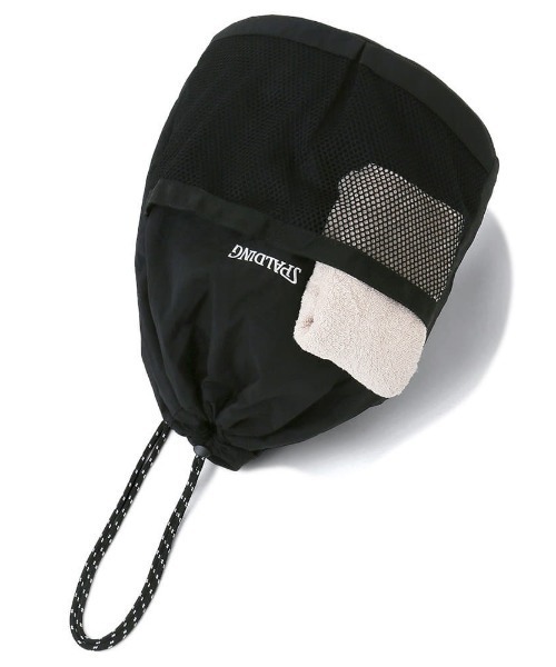SPALDING(スポルディング)の「【SPALDING:スポルディング】キンチャクボールホルダー/ミニバッグ・ナップサック(ショルダーバッグ・メンズ・サンドベージュ/ブラック・FREE)」の7枚目の写真