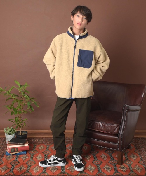 GLAZOS（グラソス）の「【あったか】スーパーストレッチ裏起毛・ジョガーパンツ（その他パンツ・キッズ・カーキ/ブラック/マルチ/ベージュ・170cm/150cm/140cm/160cm）」の7枚目の写真