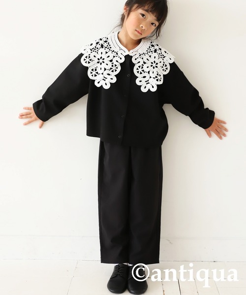antiqua（アンティカ）の「ビッグレースカラー（付け襟・キッズ・ホワイト・FREE）」の4枚目の写真