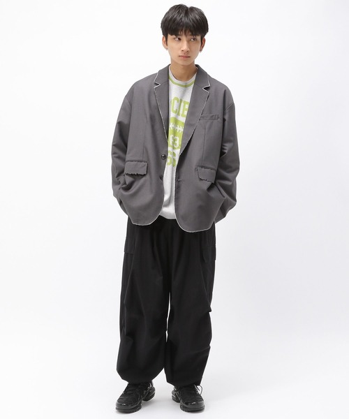 Anui（アニュイ）の「【UNISEX/選べる着丈】カレッジジャガードニットプルオーバー（ニット/セーター・レディース・ネイビー/オートミール・MEDIUM/SMALL）」の7枚目の写真