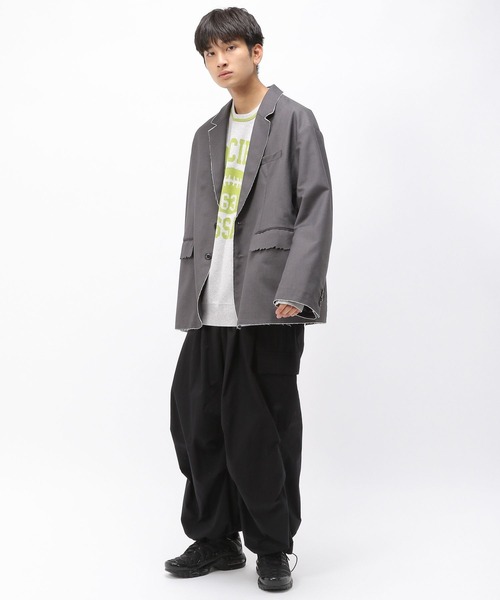 Anui（アニュイ）の「【UNISEX/選べる着丈】カレッジジャガードニットプルオーバー（ニット/セーター・レディース・ネイビー/オートミール・MEDIUM/SMALL）」の8枚目の写真
