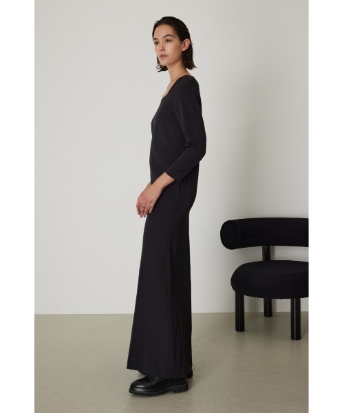 RIM.ARK サテンロングワンピース 38 ブラック 美品 RIM.ARK（リムアーク）の「Satin long OP（ワンピース）」 - WEAR