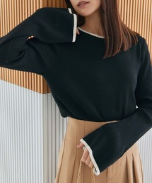 fifth | ベルスリーブリブニットプルオーバー(ニット/セーター)