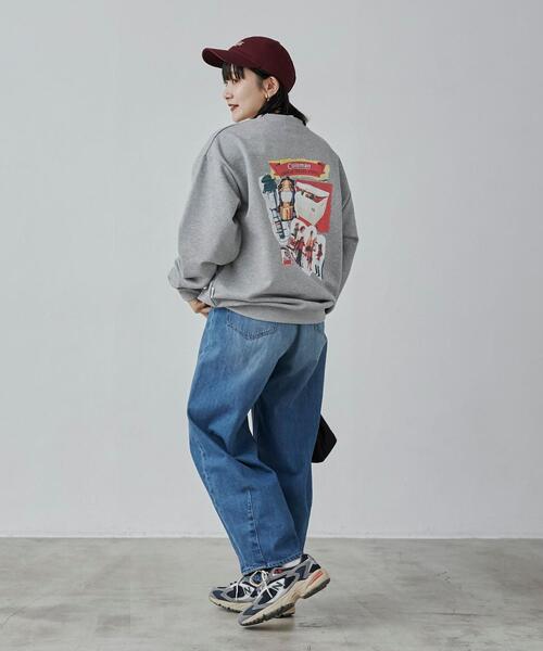 COLEMAN（コールマン）の「COLEMAN（コールマン）別注プリント裏毛クルーネックスウェット23AW（スウェット・メンズ・ダークグリーン/ネイビー/グレー/オフホワイト・S/M/L/XL）」の16枚目の写真