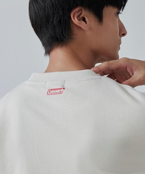 COLEMAN（コールマン）の「COLEMAN（コールマン）別注プリント裏毛クルーネックスウェット23AW（スウェット・メンズ・ダークグリーン/ネイビー/グレー/オフホワイト・S/M/L/XL）」の20枚目の写真