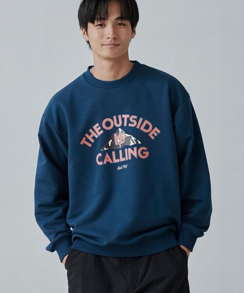 COLEMAN（コールマン）の「COLEMAN（コールマン）別注プリント裏毛クルーネックスウェット23AW（スウェット・メンズ・ダークグリーン/ネイビー/グレー/オフホワイト・S/M/L/XL）」の21枚目の写真