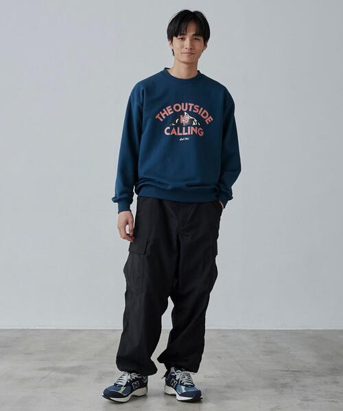 COLEMAN（コールマン）の「COLEMAN（コールマン）別注プリント裏毛クルーネックスウェット23AW（スウェット・メンズ・ダークグリーン/ネイビー/グレー/オフホワイト・S/M/L/XL）」の22枚目の写真