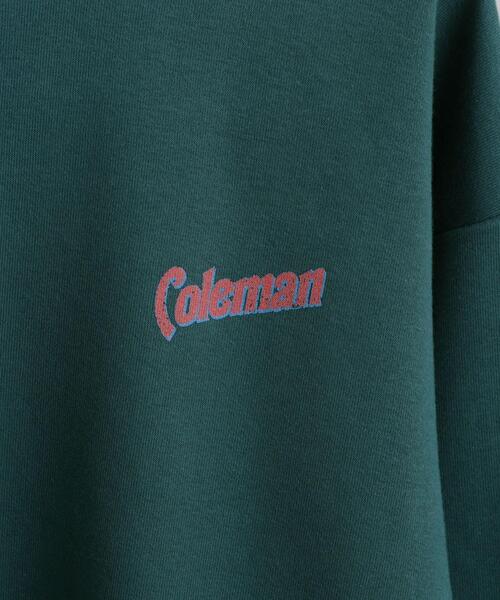 COLEMAN（コールマン）の「COLEMAN（コールマン）別注プリント裏毛クルーネックスウェット23AW（スウェット・メンズ・ダークグリーン/ネイビー/グレー/オフホワイト・S/M/L/XL）」の10枚目の写真