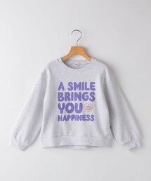SHIPS | SHIPS KIDS:100～125cm / ガーゼ 裏毛 メッセージ スウェット(Tシャツ/カットソー)