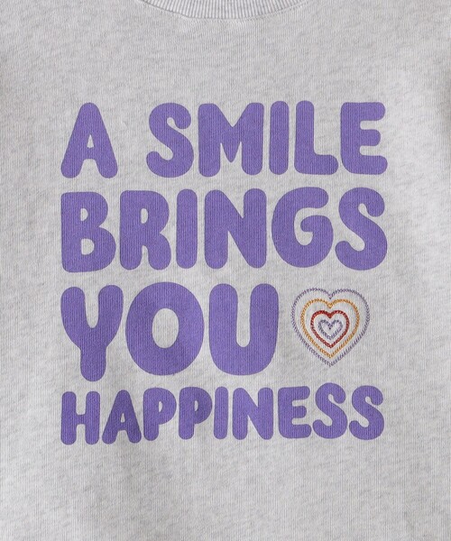 SHIPS（シップス）の「SHIPS KIDS:100～125cm / ガーゼ 裏毛 メッセージ スウェット（Tシャツ/カットソー・キッズ・ブルー/ライトグレー・SMALL/MEDIUM）」の7枚目の写真