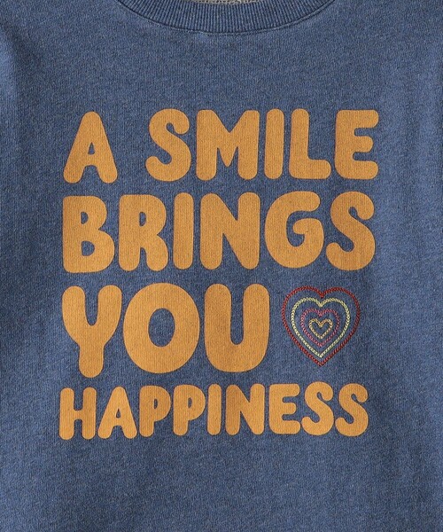 SHIPS（シップス）の「SHIPS KIDS:100～125cm / ガーゼ 裏毛 メッセージ スウェット（Tシャツ/カットソー・キッズ・ブルー/ライトグレー・SMALL/MEDIUM）」の8枚目の写真