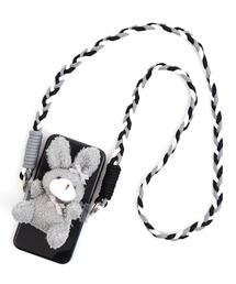 an meets zakka（アンミツザッカ）の「an meets zakka ウサギのぬいぐるみスマホショルダー（スマホケース/カバー）」