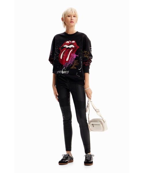 Desigual（デシグアル）の「The Rolling Stones スプラッター スウェットシャツ（スウェット・レディース・ブラック・L/S/M/XL/XXL）」の5枚目の写真