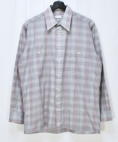 pierre cardin(ピエールカルダン)の「【ヴィンテージ古着】pierre cardin / ピエールカルダン チェック柄 長袖シャツ(シャツ/ブラウス・メンズ・グレー・MEDIUM)」の3枚目の写真