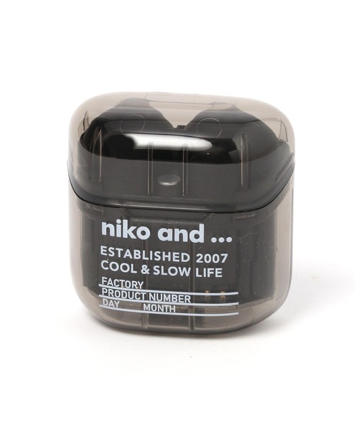 niko and...（ニコアンド）の「オリジナルニコロゴクリアワイヤレスイヤホン（ヘッドフォン/イヤホン・レディース・ブラック/その他1・0）」の5枚目の写真