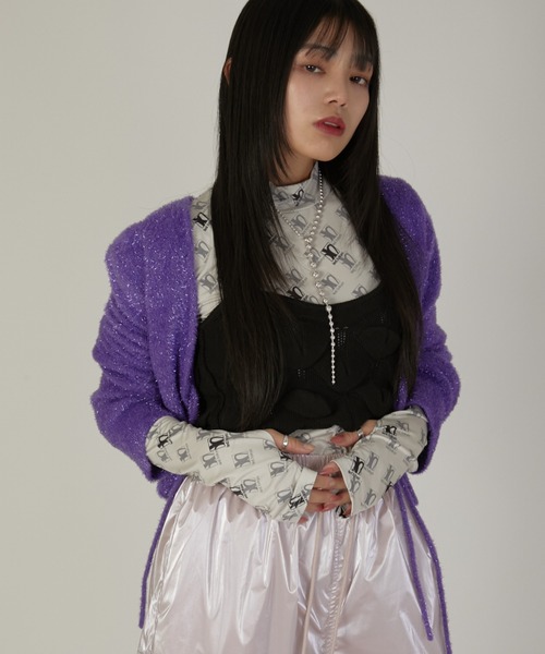 led.tokyo（レッドトウキョウ）の「【led.tokyo】HIGH NECK ORIGINAL PRINT TOPS（その他トップス・レディース・ブラック/グレー/レッド・FREE）」の2枚目の写真