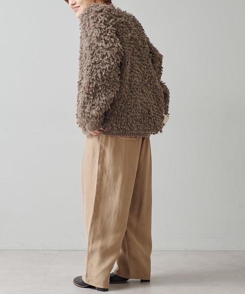 PUAL CE CIN（ピュアルセシン）の「パウダーサテンイージーパンツ（その他パンツ・レディース・ベージュ/ブラック/アイボリー・FREE）」の19枚目の写真