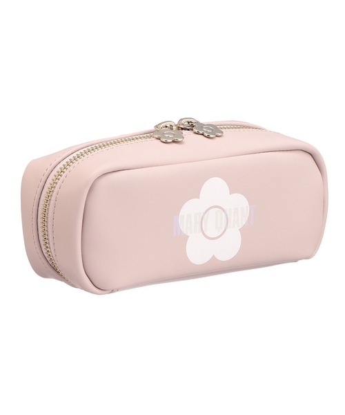 MARY QUANT（マリークワント）の「オーロラロゴプリント Wポケットペンケース（ポーチ・レディース・ピンク/ブラック・FREE）」の2枚目の写真