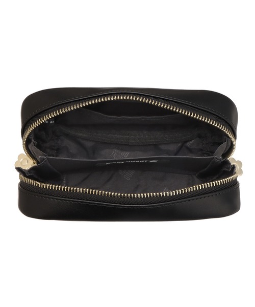 MARY QUANT（マリークワント）の「オーロラロゴプリント Wポケットペンケース（ポーチ・レディース・ピンク/ブラック・FREE）」の3枚目の写真