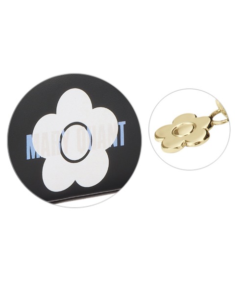 MARY QUANT（マリークワント）の「オーロラロゴプリント Wポケットペンケース（ポーチ・レディース・ピンク/ブラック・FREE）」の4枚目の写真