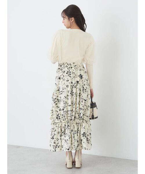 earth music&ecology(アースミュージックアンドエコロジー)の「アシメギャザーヘムスカート(スカート・レディース・パープル/ブラック/その他14・FREE)」の19枚目の写真