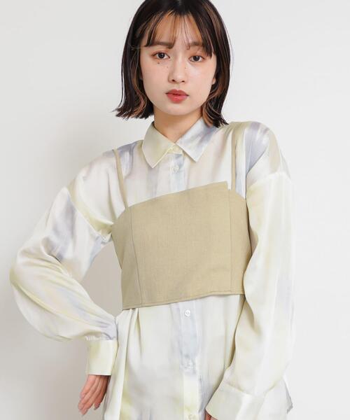 SENSE OF PLACE by URBAN RESEARCH（センスオブプレイスバイアーバンリサーチ）の「キャミソールビスチェ（キャミソール・レディース・グレー/ベージュ/ブラック・ONE）」の18枚目の写真