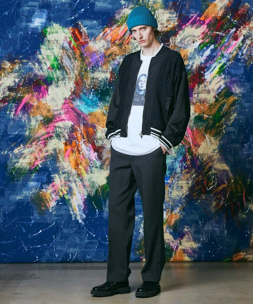 MAISON SPECIAL(メゾンスペシャル)の「《UNISEX》Multi Combination Prime-Over Souvenir Jacket/マルチコンビプライムオーバースーベニアジャケット【MAISON SPECIAL/メゾンスペシャル】(スカジャン・メンズ・ブラック/グレー・1/2)」の3枚目の写真