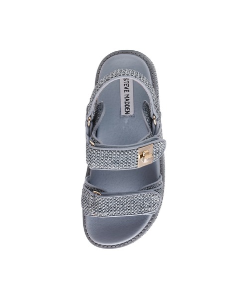STEVE MADDEN(スティーブマデン)の「ダブルベルトラフィアサンダル/STEVE MADDEN BIGMONA-US(サンダル・レディース・ナチュラル/ブラック・23.0cm/24.5cm/24.0cm/23.5-24/23.5cm/22.5cm)」の9枚目の写真