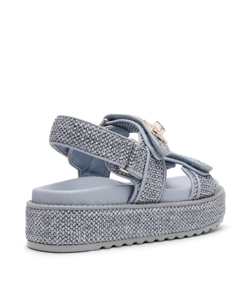 STEVE MADDEN(スティーブマデン)の「ダブルベルトラフィアサンダル/STEVE MADDEN BIGMONA-US(サンダル・レディース・ナチュラル/ブラック・23.0cm/24.5cm/24.0cm/23.5-24/23.5cm/22.5cm)」の12枚目の写真