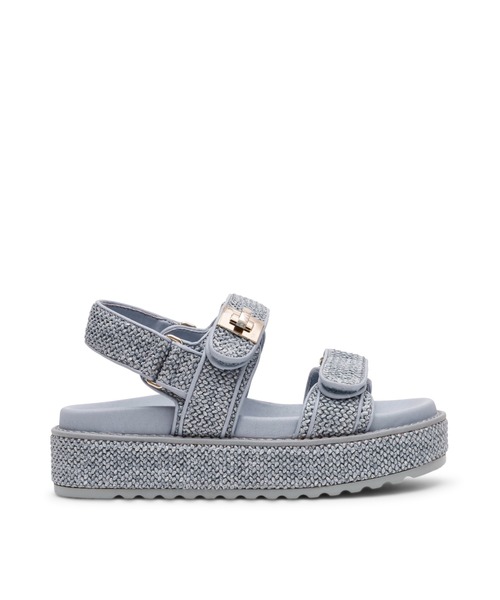 STEVE MADDEN(スティーブマデン)の「ダブルベルトラフィアサンダル/STEVE MADDEN BIGMONA-US(サンダル・レディース・ナチュラル/ブラック・23.0cm/24.5cm/24.0cm/23.5-24/23.5cm/22.5cm)」の11枚目の写真