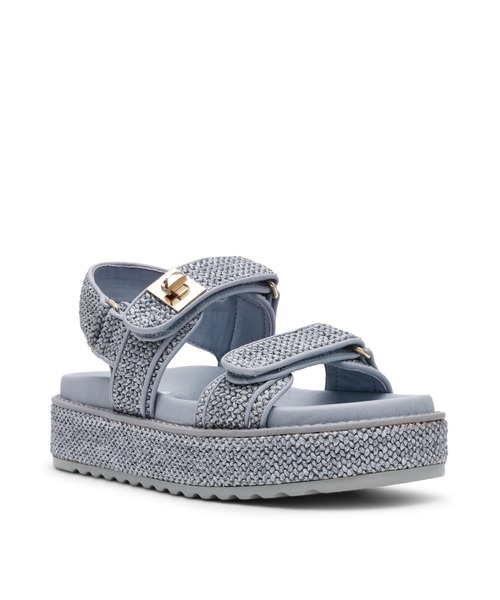 STEVE MADDEN(スティーブマデン)の「ダブルベルトラフィアサンダル/STEVE MADDEN BIGMONA-US(サンダル・レディース・ナチュラル/ブラック/ブルー・23.0cm/24.5cm/24.0cm/23.5-24/23.5cm/22.5cm/25.0-25.5)」の15枚目の写真