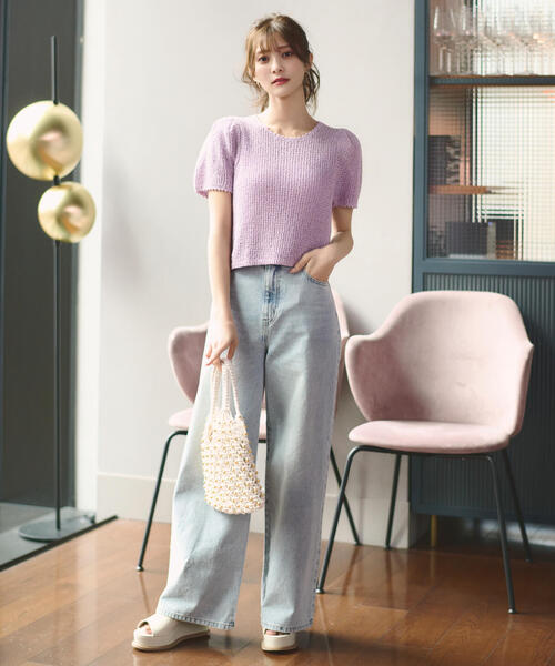 PROPORTION BODY DRESSING（プロポーションボディドレッシング）の「ワイドデニム / 1214130901（デニムパンツ・レディース・ブルー系その他/ブルー/クリアブルー・SMALL/MEDIUM）」の10枚目の写真