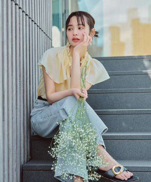 PROPORTION BODY DRESSING（プロポーションボディドレッシング）の「ワイドデニム / 1214130901（デニムパンツ・レディース・ブルー系その他/ブルー/クリアブルー・SMALL/MEDIUM）」の14枚目の写真