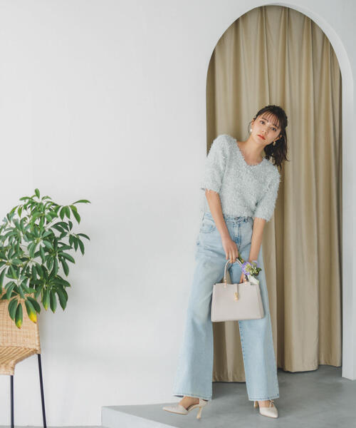 PROPORTION BODY DRESSING（プロポーションボディドレッシング）の「ワイドデニム / 1214130901（デニムパンツ・レディース・ブルー系その他/ブルー/クリアブルー・SMALL/MEDIUM）」の15枚目の写真