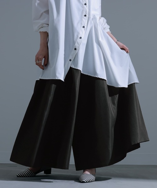 kOhAKU（コハク）の「『ボリュームワイドパンツ』（その他パンツ・レディース・グレー/ブラック・FREE）」の22枚目の写真