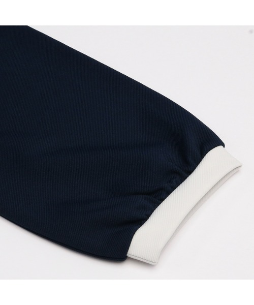 TOKYO SHIRTS（トウキョウシャツ）の「配色センターシーム 長袖ブラウス（Tシャツ/カットソー・レディース・ネイビー/ブルーグリーン/アイボリー・L/M）」の8枚目の写真