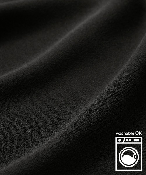 CHAN ME（チャンミ）の「カットジョーゼットタックサロペット（サロペット/オーバーオール・レディース・ブラック・LARGE/MEDIUM）」の12枚目の写真