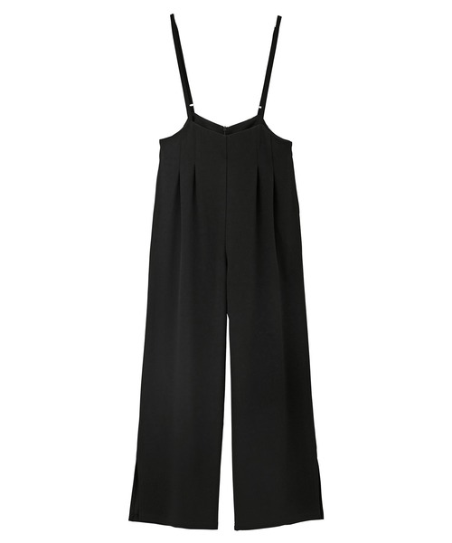 CHAN ME（チャンミ）の「カットジョーゼットタックサロペット（サロペット/オーバーオール・レディース・ブラック・LARGE/MEDIUM）」の13枚目の写真
