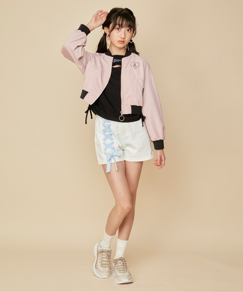 JENNI love（ジェニィラブ）の「レースアップデニムショーパン（デニム