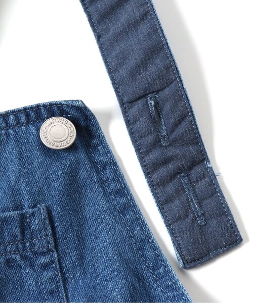 apres les cours(アプレレクール)の「USAコットン 裾フリルサロペット(サロペット/オーバーオール・キッズ・インディゴブルー/イエロー・120/130/140/90/100/110)」の14枚目の写真