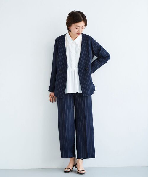 le.coeur blanc（ルクールブラン）の「リネンライクストライプ