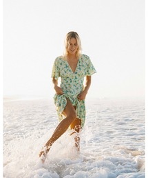 BILLABONG レディース YOUR GIRL ドレス 【2024年春夏モデル】/ビラボンレトロボタニカル柄ロングワンピース
